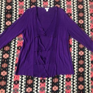 Chico’s Purple Cardigan